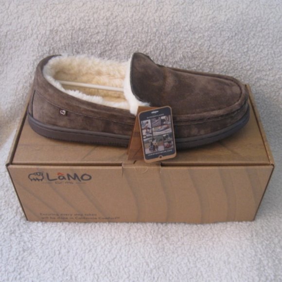Lamo Harrison Moc Chocolate Brown Slippers - Picture 1 of 12